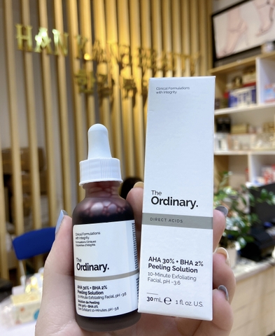 Tinh Chất Tẩy Da Chết Hoá Học The Ordinary AHA 30% + BHA 2% Peeling Solution 30ml