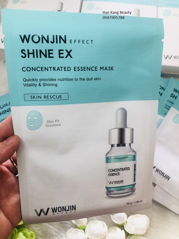 Mặt nạ căng mọng, trắng da Wonjin Shine Ex Concentrated Essence Mask