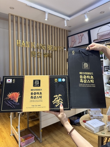 Tinh chất hắc sâm đông trùng Nature Farm Everydays Black Ginseng Peacilomyces Japonica Stick 60 gói