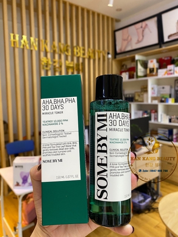 Nước Hoa Hồng Some By Mi AHA-BHA-PHA 30 Days Miracle Toner (có hóa đơn VAT)