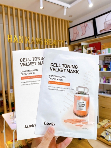 Mặt nạ vải vi sợi Luzin Cell Velvet Concentrated Cream Mask (có VAT)