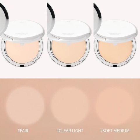 Phấn Phủ Che Phủ Tốt, Kiềm Dầu, Siêu Mịn 3CE Makeup Fix Powder Vỏ Kim Loại (tone Clear Light)