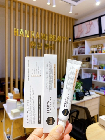 Kem dưỡng chống già tăng đàn hồi 12 loại peptide + EGF + Collagen Lisse EG-Pepta Reage Cream 20g