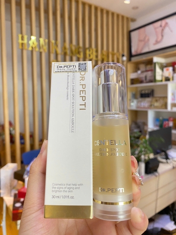 Tinh Chất Dưỡng Trắng, Phụ Hồi căng bóng da Dr.Pepti Centella Dark Spot Solution Ampoule 30ml (có hóa đơn VAT)