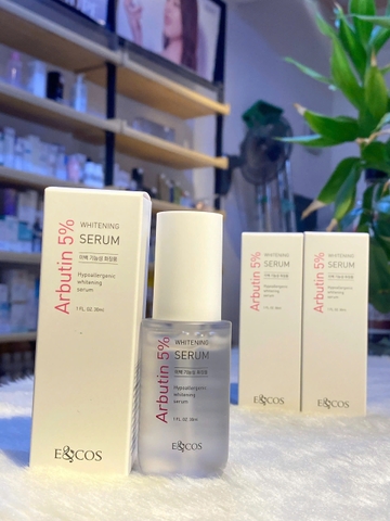 Serum huyết thanh dưỡng trắng da, mờ thâm, chống lão hoá ECOS Arbutin 5% Hypoallergenic Whitening Serum