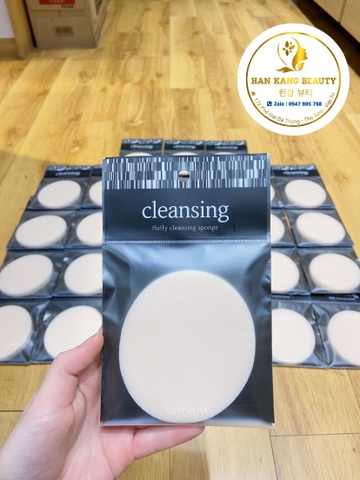 Bông rửa mặt Cleansing fluffy cleansing sponge Aritaum