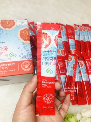 Nước ép bưởi đẹp da giảm cân Real Grapefruit Vita Tok Tok SangA