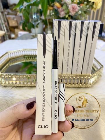 Chì kẻ mắt không trôi, nét mảnh Clio Sharp So Simple Waterproof Pencil Liner