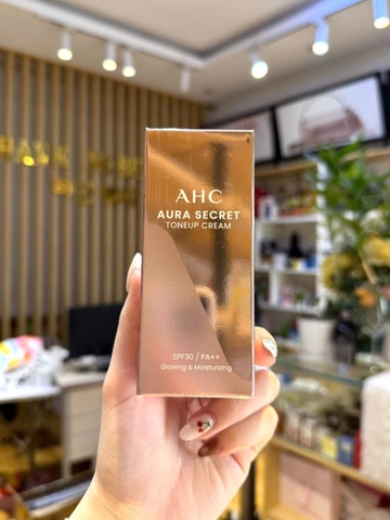 Kem dưỡng cao cấp AHC Aura Secret Toneup Cream SPF 30, PA++ ( Căng bóng, ngừa lão hóa, trẻ hóa, không gây nhờn dính )