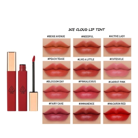 Son kem lì 3CE Stylenanda Cloud Lip Tint