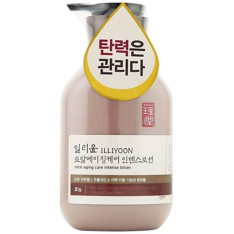 Sữa dưỡng thể chống lão hóa illiyoon total aging care intense lotion