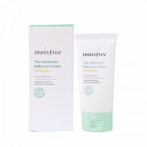 Kem Chống Nắng Dành Cho Da Nhạy Cảm, Da Em Bé Innisfree The Minimum Baby Suncream SPF40 PA++.