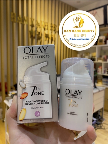 Kem Dưỡng Olay 7In1 Bản UK Ban Ngày và Ban Đêm sáng da chống lão hóa 50ml