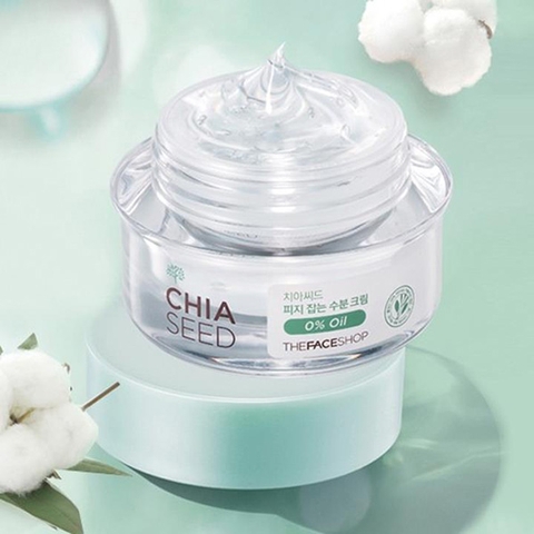 Kem Dưỡng Da Kiểm Soát Dầu The Face Shop Chia Seed No Shine Hydrating Cream