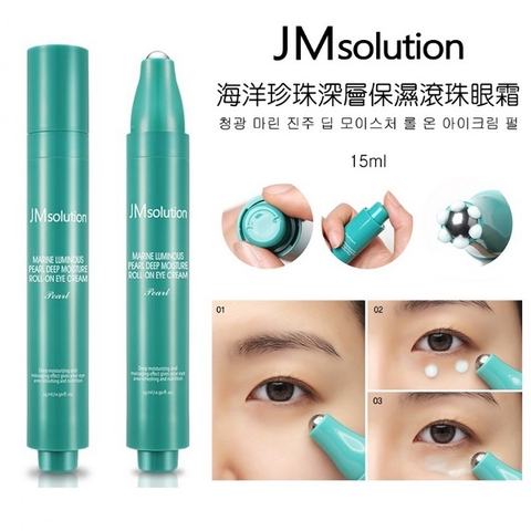 Kem dưỡng mắt dạng lăn Jm Solution Marine Luminous Pearl Deep Moisture Roll On Eye.