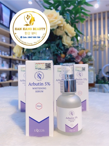 Serum huyết thanh dưỡng trắng da, mờ thâm, chống lão hoá ECOS Arbutin 5% Whiening