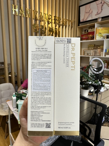 Nước hoa hồng dưỡng ẩm làm trắng da Dr.Pepti Centella Toner (có hóa đơn VAT)