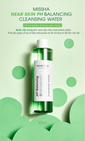 Nước tẩy trang Near Skin PH Balancing Missha ( Cân bằng độ ẩm )