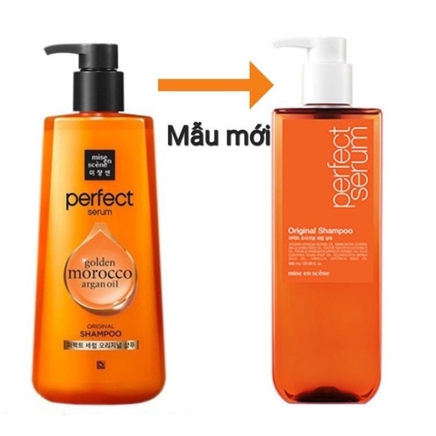Dầu Gội cho tóc khô hư tổn, gãy rụng Perfect Serum Golden Morocco Argan Oil Original Shampoo(cam)