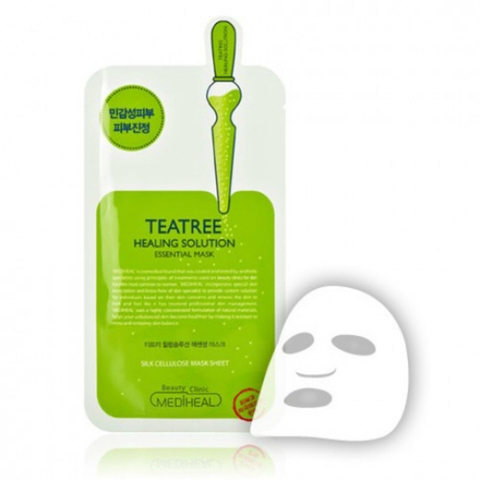 Mặt nạ cho da mụn, thu nhỏ lỗ chân lông Mediheal Tea Tree Care Solution Essential Mask Ex.