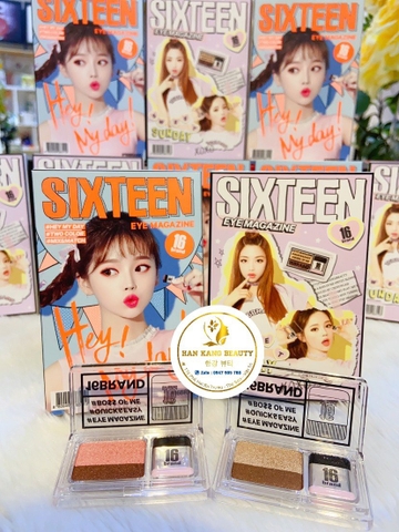 Bảng Màu Mắt Và Cọ Tiện Dụng SixTeen 16Brand Eye Magazine