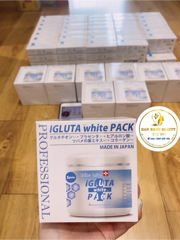 Ủ Trắng Igluta White Pack - Hàng Chuyên Dụng Trong Các Spa_Clinic Nhật Bản 