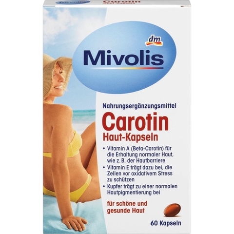 Viên Uống Chống Nắng Mivolis Carotin Das Gesunde Plus Đức