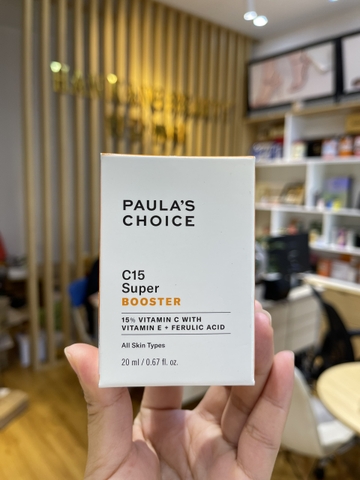 Tinh chất Làm Sáng, Mờ Thâm, Tăng Độ Đàn Hồi Da Paula's Choice C15 Super Booster 20ml