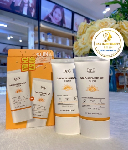 Kem chống nắng thảo dược, kiềm dầu, nâng tone da Dr.G Brightening Up Sun SPF 50PA+++