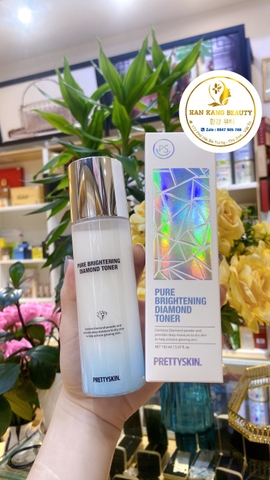 Nước hoa hồng kim cương dưỡng trắng Pure Brightening Diamond Toner Pretty Skin 150ML