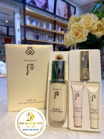 Kem nền Che Khuyết Điểm Tái Sinh Siêu Mịn, Lâu Trôi The History Of Whoo Radiant Essence Foundation