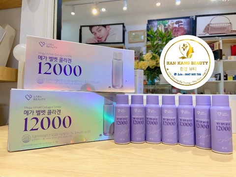 Collagen dạng nước Lab Beauty hàm lượng cao 12000mg hộp 7 ống mấu mới