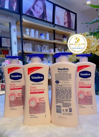 Sữa dưỡng thể Vaseline Healthy White UV Lightening Body Lotion 725ml