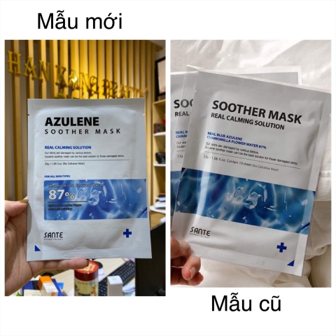 Mặt nạ phục hồi số 1, làm dịu, cấp ẩm, tái tạo da Sante Soother Mask Real Calming Solution (mẫu mới)