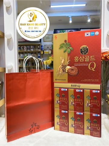 Nước Hồng Sâm Nhung Hươu Hàn Quốc Gold Q (50 ml * 30 gói)