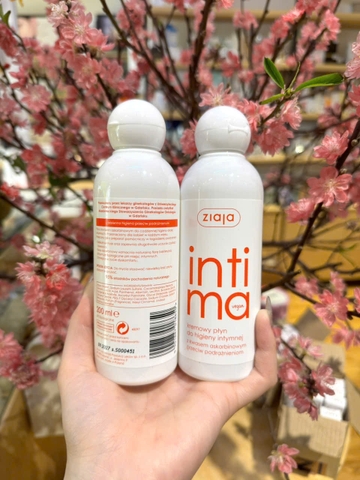 Dung dịch vệ sinh Intima màu cam chống viêm