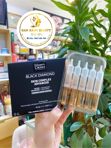 Tinh Chất Ampoule Chống Oxy Hoá, Trẻ Hóa & Làm Sáng Da MartiDerm Black Diamond Skin Complex Advanced