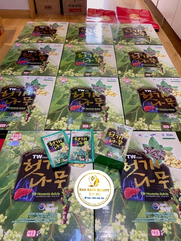 Nước Giải Độc Gan, Hỗ Trợ Phục Hồi Tế Bào Gan Hovenia Dulcis Taewoong Food hộp 30 gói