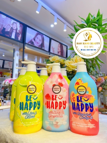 Sữa tắm cao cấp Happy Bath Hàn Quốc mẫu mới nhất 2023 900ml