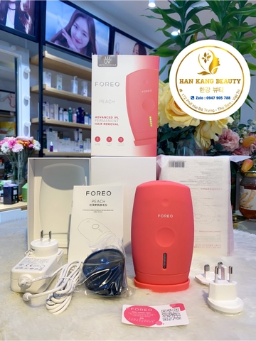 Máy Triệt Lông Foreo Peach Ver 2 PEACH Hair Removal Sóng IPL Chính Hãng