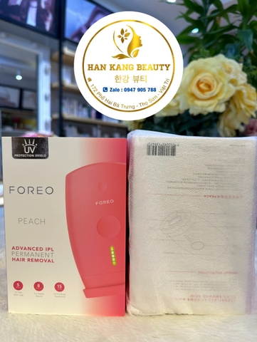 Máy Triệt Lông Foreo Peach Ver 2 PEACH Hair Removal Sóng IPL Chính Hãng