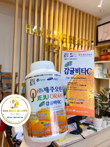 Viên ngậm Vitamin C Jeju Tangerine Vita C 500g Hàn Quốc hộp 277 viên