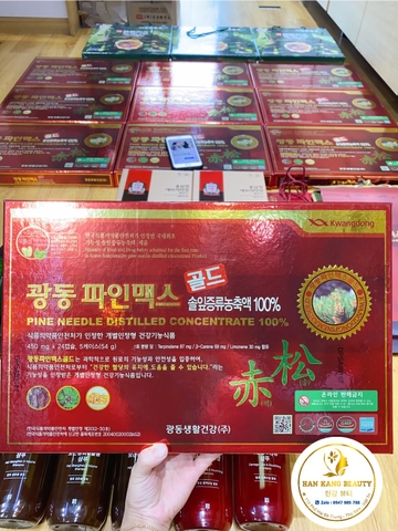 Tinh dầu thông đỏ Hàn Quốc Đỏ Kwangdong Pine Needle Distilled Concentrate 100%