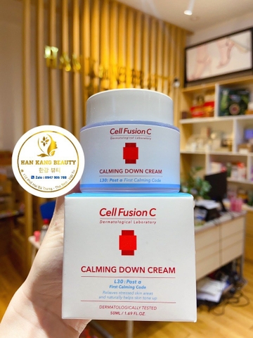 Kem Dưỡng Ẩm & Làm Dịu Da Phục Hồi, Sáng Da Cell Fusion C Calming Down Cream 50ml