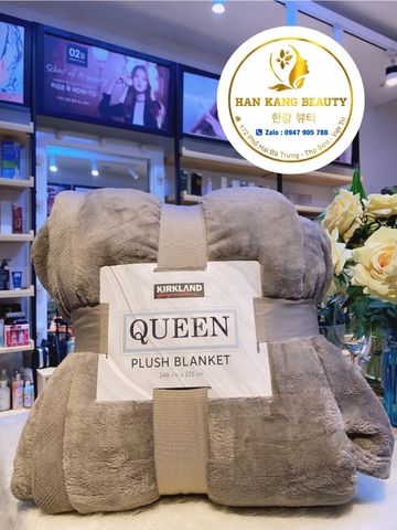 Chăn lông cừu Kirkland Plush Blanket Queen (248 x 233 cm)