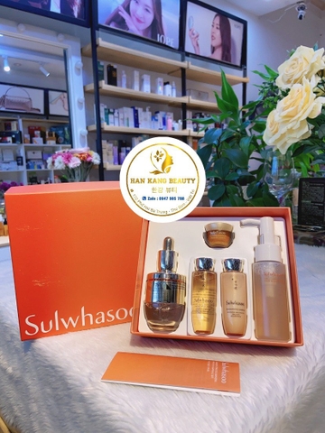 Bộ tinh chất phục hồi, tái tạo da Sulwhasoo Concentrated Ginseng Rescue Ampoule Set