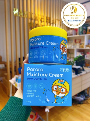 Kem dưỡng ẩm giảm nẻ, hăm, mẩn ngứa, trị rôm cho bé Pororo Moisture Cream 100g