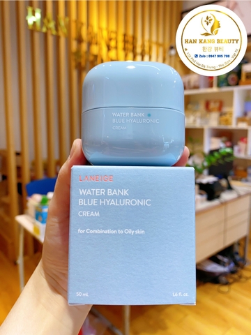 Kem siêu dưỡng ẩm phục hồi cho mọi loại da Laneige Water Bank Blue Hyaluronic 50ml