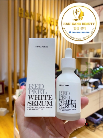 Tinh chất dưỡng trắng, ức chế nám SoNatural Red Peel White Serum