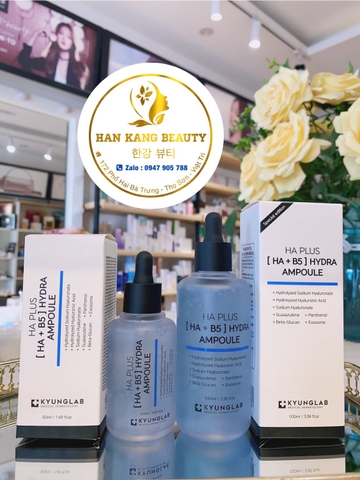 Serum cấp ẩm căng bóng da [ HA +B5 ] Kyung Lab Hydra Ampoule